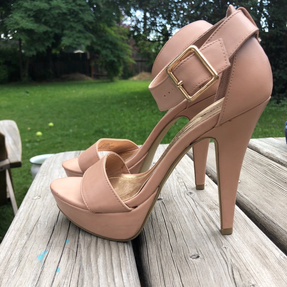 Madden Girl ankle strap platform stilettos